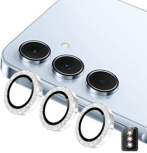 Enkay Hat-prince Protecție Cameră Tempered Glass Silver pentru Samsung Galaxy A35, Samsung Galaxy A55