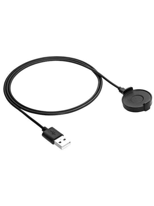 Akyga Charging Cable Зарядно за Ticwatch Pro Черен