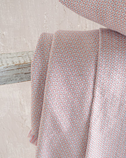 Rythmos Santorini Sesselüberwurf Jacquard 180x160cm Rosa