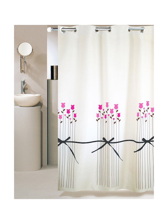 San Lorentzo Bouquet Hookless Κουρτίνα Μπάνιου 240x180cm Πολύχρωμη