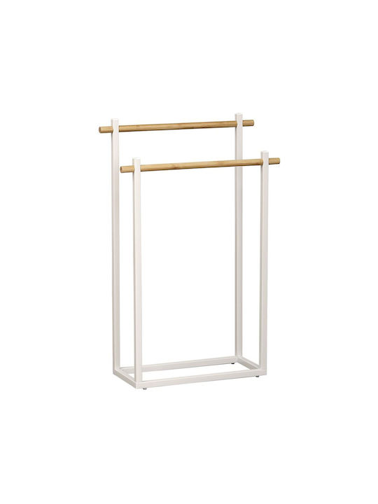Atmosphera Single Wall-Mounted Bathroom Rail ​53x82cm White