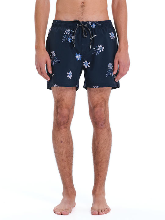 Men's Swim Shorts Midnight Black With Patterns