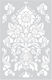 Stencil Decorative Wall Technique 54x85cm Novacolor Antoniette Damask Nc6101l