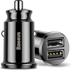 Baseus Încărcător Auto cu Porturi 2xUSB-A
