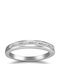 Chrilia Дамски Пръстен Половинчат с Диамант от Бяло злато 18K