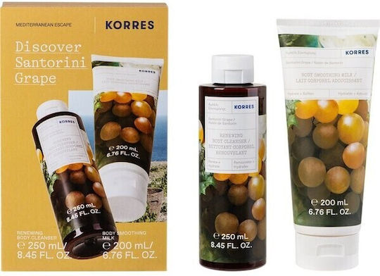 Korres Discover Santorini Grape Hautpflegeset für Reinigung Körperreinigung 2Stück