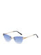 JohNocera Women's Sunglasses with Gold Metal Frame and Blue Gradient Polarized Lens Fall-c1
