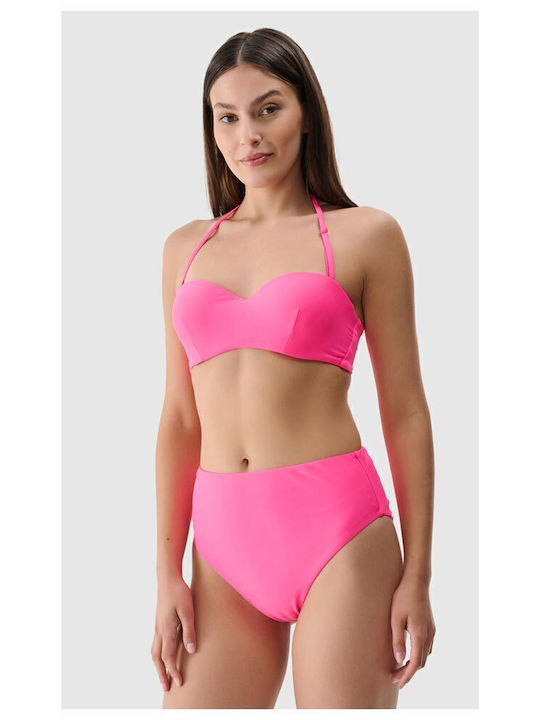 4F Bikini Slip Talie Înaltă Roz
