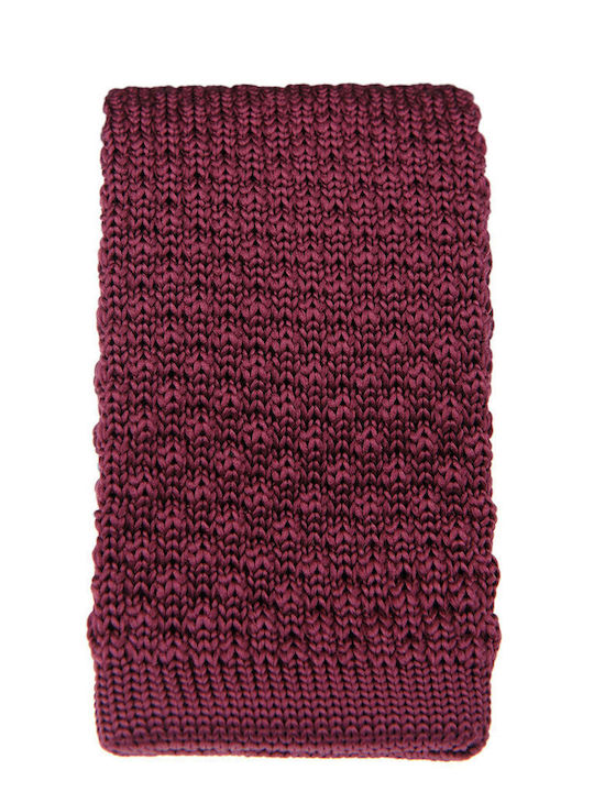 Manetti Herren Krawatte Synthetisch,Polyester/Cotton/Leather Gestrickt Gedruckt in Burgundisch Farbe