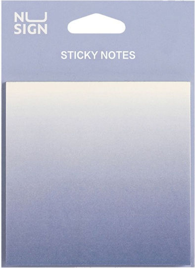 Deli Nusign Sticky Note Pads 74x74mm 60 Sheets Ombre Purple