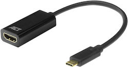 Act AC7305 USB-C / HDMI male σε HDMI male Act AC7305 USB-C / HDMI male σε HDMI male