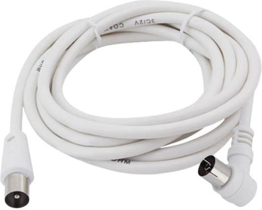 GSC Game World Antenna Cable Coax male - Coax female White 1.5m 1pcs