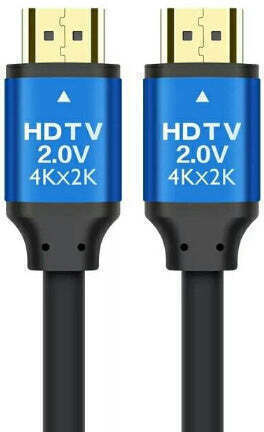 Hdtv HDMI 2.0 Premium High Speed 4K 60Hz HDR Cable HDMI male - HDMI male 2m Μαύρο