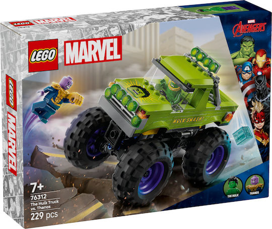 LEGO Marvel The Hulk Truck vs. Thanos για 7+ Ετών 229τμχ