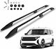 Omtec Parallel Aluminum Roof Bars Black Color Elegance Ford Transit Courier 2023+ Maximum Load Weight 75kg Omtec 2 Pcs 2657930b/om