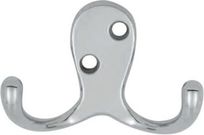 Import Hellas Wall Hanger 9811 Metal 2 Hooks Gold