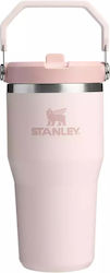 Stanley Iceflow Flip Straw Glass Thermos Stainl...