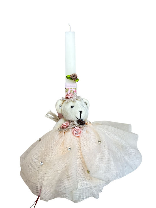 Easter Handmade Candle Keychain Bear Dress