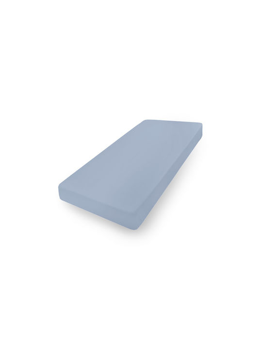 Matex Чаршаф King Size с Ластик 180x190см. Blue_25
