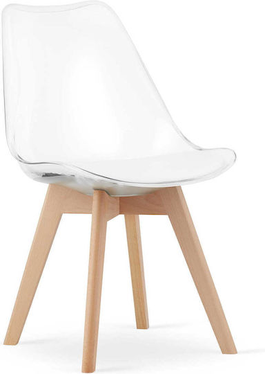 Mark Καρέκλα Κουζίνας από Πολυπροπυλένιο Transparent 49x42x82.5εκ.