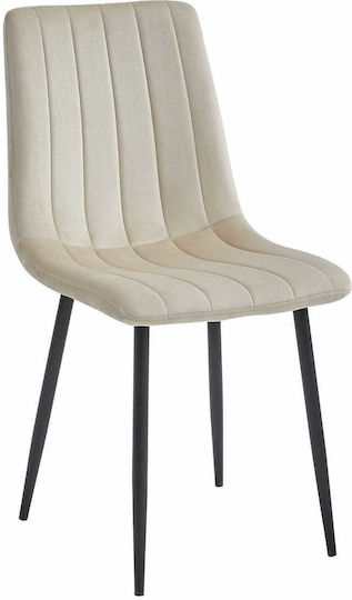 Stuhl Speisesaal Lava 43x51x90cm Cool Beige