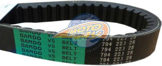 Bando Motorcycle Transmission Belt 794x22.1x28x10.5 S04-009 Liberty125'09-12 Gilera/runner125st Runner125vx/r'02-08 Runner200vx/r'02-06 530-07-50126