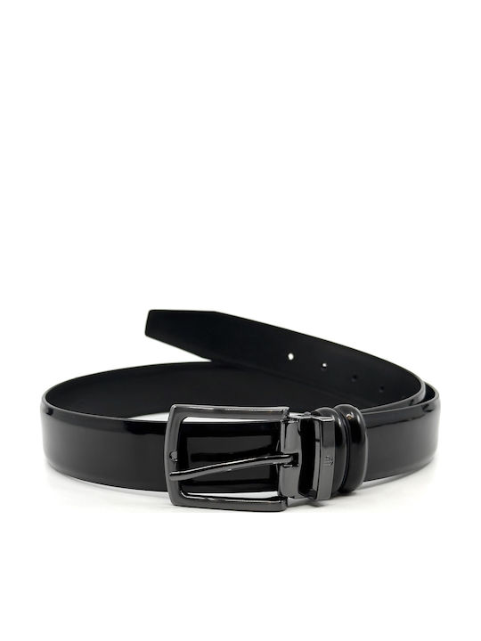 Legend Accessories Ανδρική Ζώνη Δερμάτινη Μαύρη