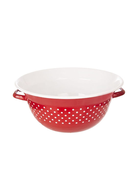 Orion Salad Bowl Red 34x34cm