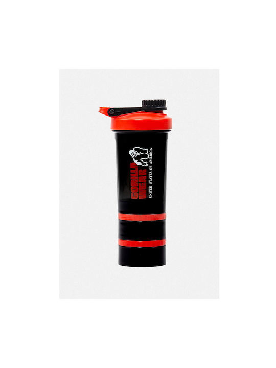 Gorilla Wear Plastic Protein Shaker 500ml Black