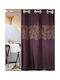 San Lorentzo Poem Hookless Shower Curtain 240x180cm Purple