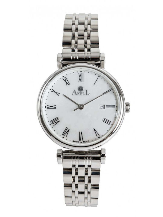 Anell Women's Watch with Silver Metal Bracelet