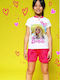Sabor Kids' Pajamas Summer Cotton Fuksia