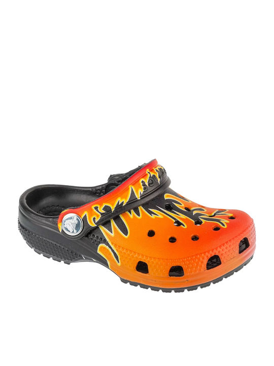 Classic Flame Kinder Anatomische Badeschuhe Schwarz