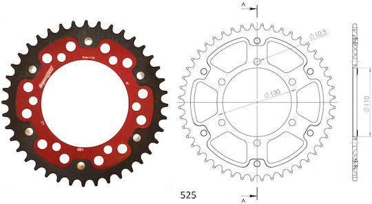 Supersprox Wheel Sprocket/rst-480-45t Stealth-red Jt1876 Mt09tracer'16-18 502-60-0480454