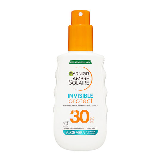 Garnier Invisible Protect Refresh Αντηλιακό Προσώπου και Σώματος SPF30 σε Spray 150ml