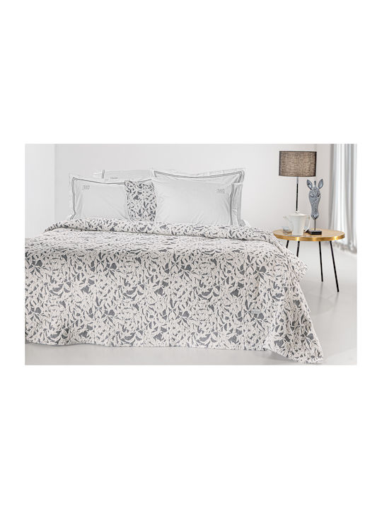 Guy Laroche Blossom Κουβέρτα Σενίλ King Size 260x250εκ. Smoke