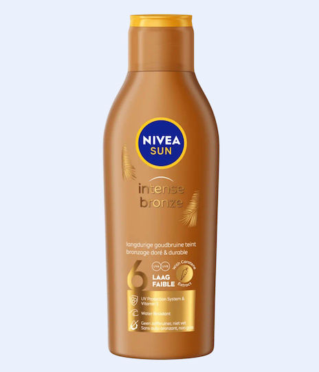Nivea Intense Bronze Αδιάβροχη Αντηλιακή Λοσιόν Σώματος SPF6 200ml