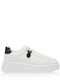 Γυναικεία Flatforms Sneakers Λευκά