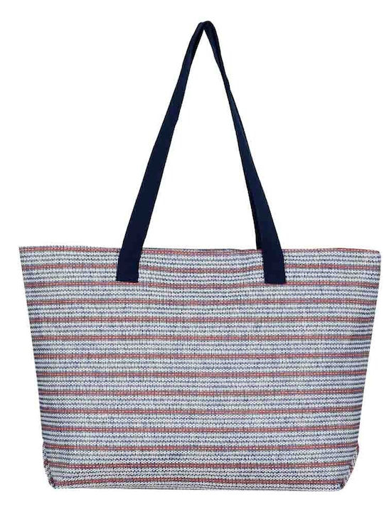Aquablue Wicker Beach Bag Blue