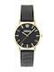 Versace Greca Slim Herrenuhr Batterie mit Schwarz Kautschukarmband