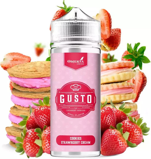 Omerta Flavor Shot Gusto Cookies 20ml/120ml 1Stück Cookies Strawberry Cream