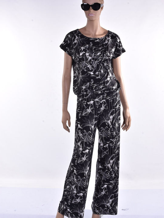 Femei Black Set cu Pantaloni