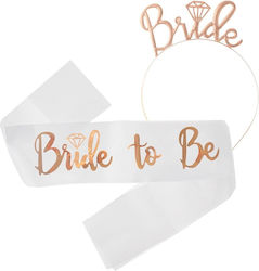 Σετ "bride To Be" Κορδέλα Στέκα Rose Gold