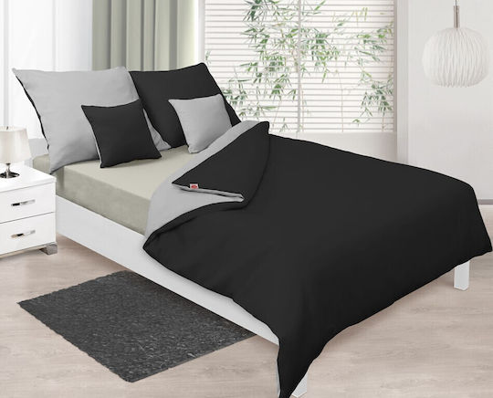 Matex Σετ Μονή 160x200cm Gray/black