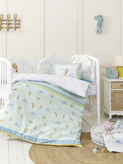 Nima Baby Duvet Cover Set With Pillowcase Sea Love Sea Love 110x145cm