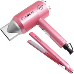 Комплект за грижа за косата Сешоар 1900W и преса с керамични плочи Lexical Lgw-5810 Комплект за грижа за косата Сешоар 1900W и преса с керамични плочи Lexical Lgw-5810