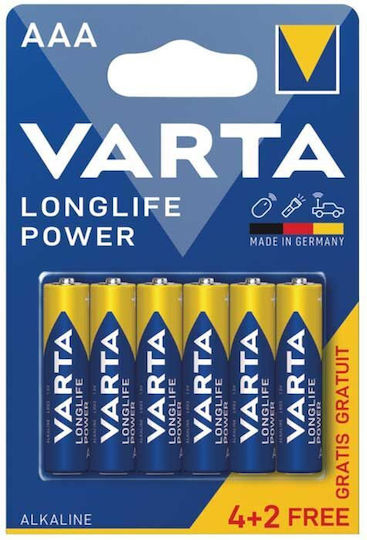 Varta Longlife Power Алкални Батерии AAA 1.5V 6бр