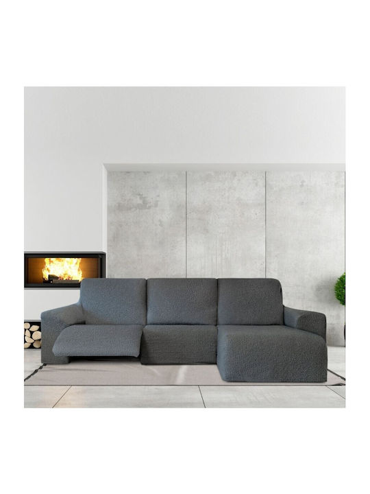 Eysa Roc Ελαστικό Κάλυμμα Γωνιακού Καναπέ C/16 Anthracite 250εκ.