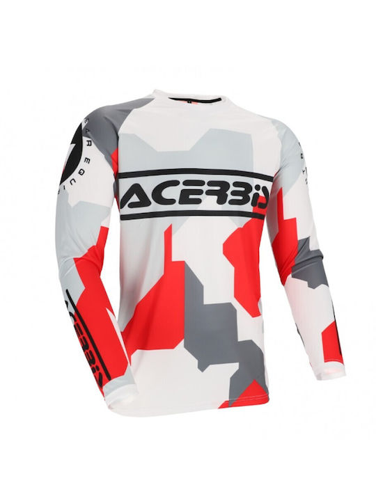 Acerbis Linear Subway Ανδρική Μπλούζα Motocross Μακρυμάνικη White/Grey/Red Acerbis Linear Subway Ανδρική Μπλούζα Motocross Μακρυμάνικη White/Grey/Red
