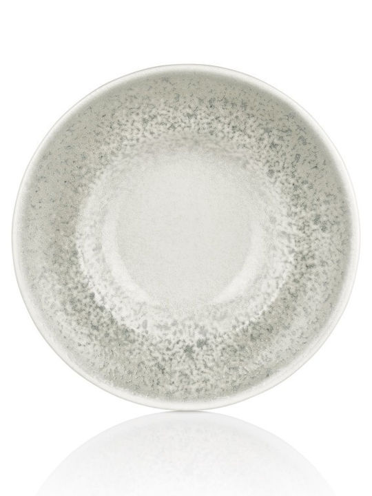 By Bone Plate Soup made of Porcelain Gray with Diameter 27cm